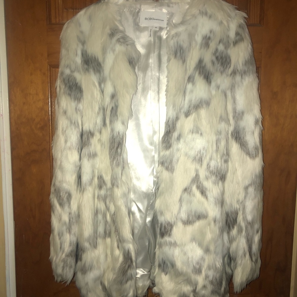 Faux fur jacket